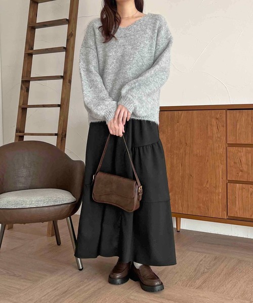 apres jour clair(アプレジュールクレア)の「【apres jour clair】袖ボリュームニット【ZOZOTOWN限定アイテム】(ニット/セーター・レディース・アイボリー/グレー/オレンジ系その他/ベージュ系その他・フリー/X-LARGE)」の14枚目の写真