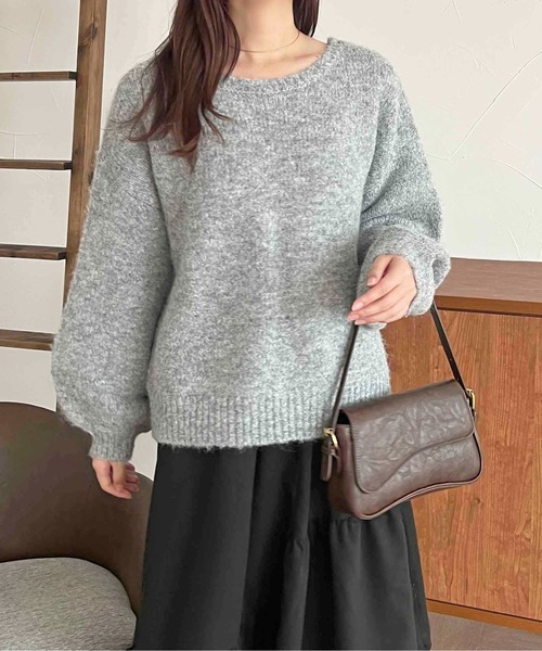 apres jour clair(アプレジュールクレア)の「【apres jour clair】袖ボリュームニット【ZOZOTOWN限定アイテム】(ニット/セーター・レディース・アイボリー/グレー/オレンジ系その他/ベージュ系その他・フリー/X-LARGE)」の16枚目の写真