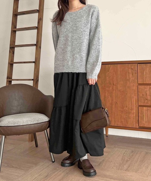 apres jour clair(アプレジュールクレア)の「【apres jour clair】袖ボリュームニット【ZOZOTOWN限定アイテム】(ニット/セーター・レディース・アイボリー/グレー/オレンジ系その他/ベージュ系その他・フリー/X-LARGE)」の18枚目の写真