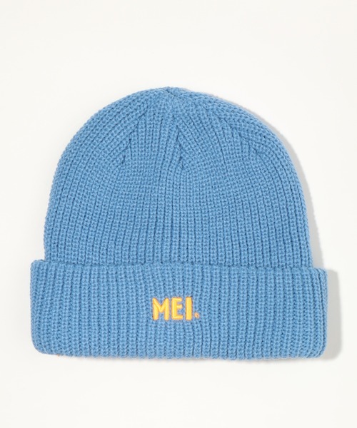 MEI（メイ）の「【MEI/メイ】MEI 3D EMB WATCH ACRYLIC/ロゴ刺繍 リブ編みニットキャップ/ビーニー（ニットキャップ/ビーニー・メンズ・ブラック/ライトパープル/グレー/ホワイト/ライトブルー/ベージュ/グリーン・FREE）」の6枚目の写真