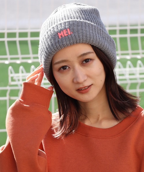 MEI（メイ）の「【MEI/メイ】MEI 3D EMB WATCH ACRYLIC/ロゴ刺繍 リブ編みニットキャップ/ビーニー（ニットキャップ/ビーニー・メンズ・ブラック/ライトパープル/グレー/ホワイト/ライトブルー/ベージュ/グリーン・FREE）」の12枚目の写真