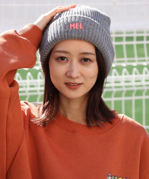 MEI（メイ）の「【MEI/メイ】MEI 3D EMB WATCH ACRYLIC/ロゴ刺繍 リブ編みニットキャップ/ビーニー（ニットキャップ/ビーニー・メンズ・ブラック/ライトパープル/グレー/ホワイト/ライトブルー/ベージュ/グリーン・FREE）」の13枚目の写真