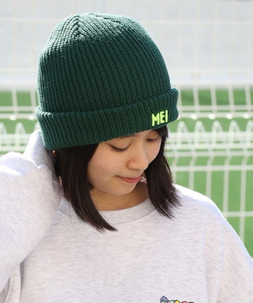 MEI（メイ）の「【MEI/メイ】MEI 3D EMB WATCH ACRYLIC/ロゴ刺繍 リブ編みニットキャップ/ビーニー（ニットキャップ/ビーニー・メンズ・ブラック/ライトパープル/グレー/ホワイト/ライトブルー/ベージュ/グリーン・FREE）」の21枚目の写真