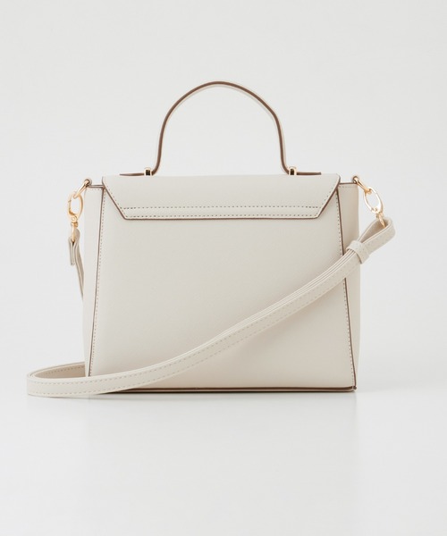 Honeys（ハニーズ）の「フラップハンドバッグ（ハンドバッグ・レディース・アイボリー/グレイッシュベージュ/ブラック・FREE）」の11枚目の写真