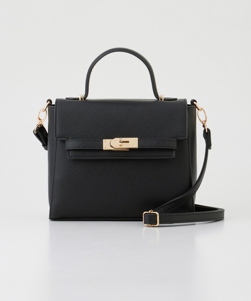 Honeys（ハニーズ）の「フラップハンドバッグ（ハンドバッグ・レディース・アイボリー/グレイッシュベージュ/ブラック・FREE）」の13枚目の写真