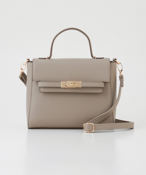 Honeys（ハニーズ）の「フラップハンドバッグ（ハンドバッグ・レディース・アイボリー/グレイッシュベージュ/ブラック・FREE）」の16枚目の写真