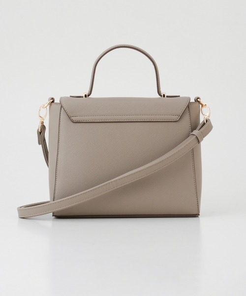 Honeys（ハニーズ）の「フラップハンドバッグ（ハンドバッグ・レディース・アイボリー/グレイッシュベージュ/ブラック・FREE）」の17枚目の写真