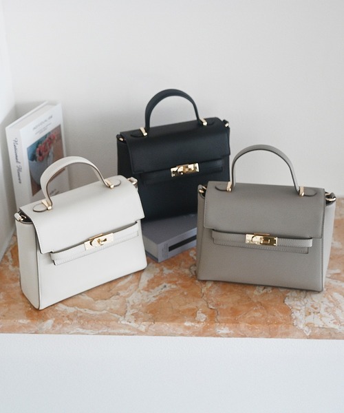 Honeys（ハニーズ）の「フラップハンドバッグ（ハンドバッグ・レディース・アイボリー/グレイッシュベージュ/ブラック・FREE）」の19枚目の写真