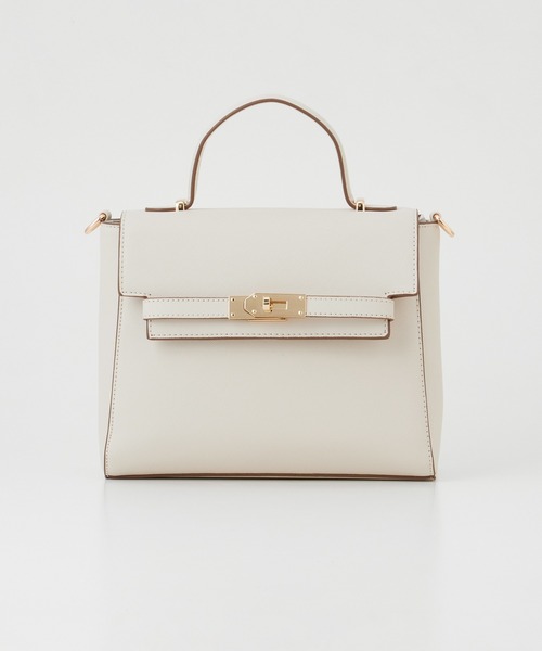 Honeys（ハニーズ）の「フラップハンドバッグ（ハンドバッグ・レディース・アイボリー/グレイッシュベージュ/ブラック・FREE）」の22枚目の写真