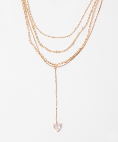 FOREVER 21（フォーエバー トゥエンティーワン）の「4連ネックレス（ネックレス・レディース・ゴールド・FREE）」の4枚目の写真