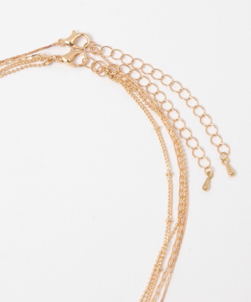 FOREVER 21（フォーエバー トゥエンティーワン）の「4連ネックレス（ネックレス・レディース・ゴールド・FREE）」の5枚目の写真