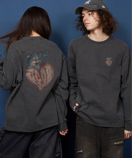 unrelaxing(アンリラクシング)の「ヴィンテージライク 古着風 綿100%ピグメント加工TプリントTシャツ ロングTシャツ(Tシャツ/カットソー・メンズ・ブラック×シルバー/ブラック系2/ブラック系4/ブラック/ブラック系その他2/ブラック×レッド/ブラック系6/ブラック系7/ブラック系8/その他27/その他28/ブラック系その他6/ブラック系1/ブラック系3/その他10/A/その他19/ライトブラック/ブラック×ゴールド/その他13/スミクロ/ブラック系その他7/ブラウン系9/ブラック系その他/ブラック系その他3/ブラック系その他5/ブラック×ブルー/その他12/その他20/その他21/ブラック系5/その他29/ブラウン系・SMALL/MEDIUM/LARGE/X-LARGE)」の19枚目の写真