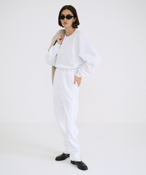 CLANE(クラネ)の「CURVE LINE SWEAT PANTS(スウェットパンツ・レディース・ブラック/ホワイト/グレー・1/0/2)」の7枚目の写真