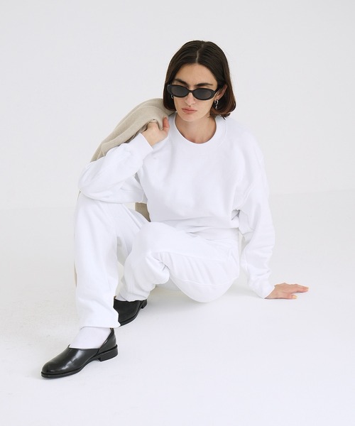 CLANE(クラネ)の「CURVE LINE SWEAT PANTS(スウェットパンツ・レディース・ブラック/ホワイト/グレー・1/0/2)」の8枚目の写真