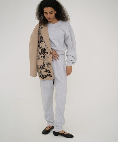 CLANE(クラネ)の「CURVE LINE SWEAT PANTS(スウェットパンツ・レディース・ブラック/ホワイト/グレー・1/0/2)」の13枚目の写真