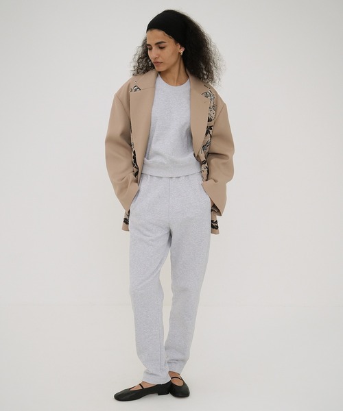 CLANE(クラネ)の「CURVE LINE SWEAT PANTS(スウェットパンツ・レディース・ブラック/ホワイト/グレー・1/0/2)」の17枚目の写真