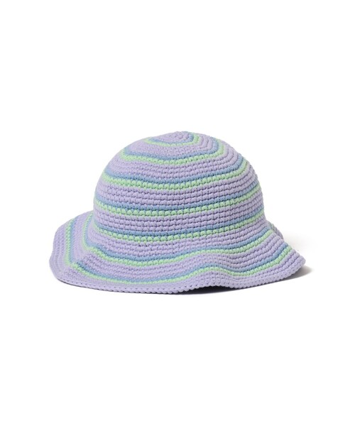 B:MING by BEAMS(ビーミングバイビームス)の「クロシェ ハット(ハット・キッズ・ブルー/パープル・ONE SIZE)」の4枚目の写真