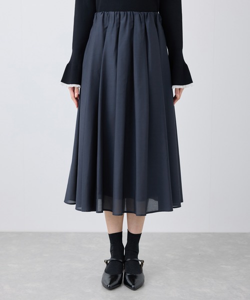 ROPE' PICNIC(ロペピクニック)の「着丈が選べるギャザースカート(スカート・レディース・ネイビー/キナリ/ピンク・T38/38)」の16枚目の写真