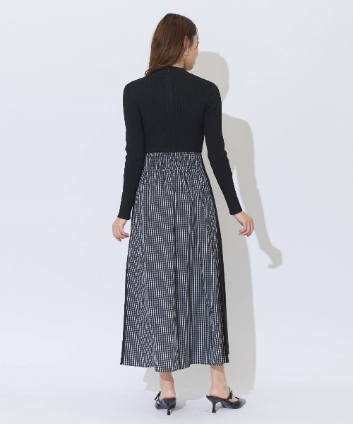 la boutique uncinq チェック ワンピース アンサンク la boutique uncinq チェック ワンピース アンサンク