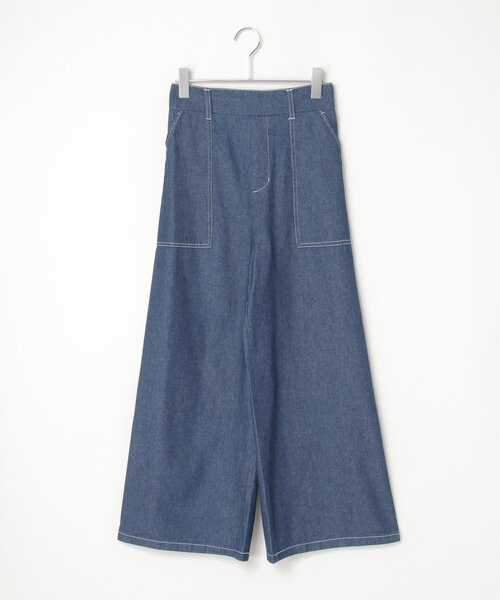 VENCEEXCHANGE(ヴァンスエクスチェンジ)の「6.5OZデニムベイカーパンツ(その他パンツ・レディース・ライトブルー/ブルー/オフホワイト/ネイビー・FREE)」の15枚目の写真