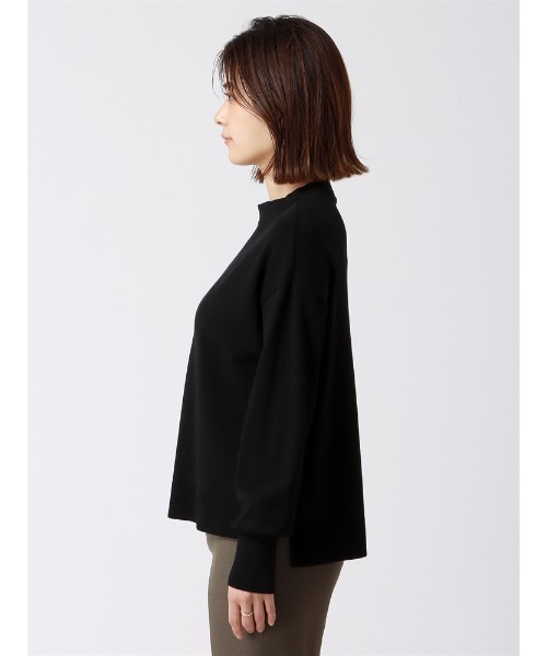 SUIT SQUARE（スーツスクエア）の「ボトルネックニット 長袖 ハンドウォッシュ ハイストレッチビスコース天竺 destyle（ニット/セーター・レディース・オフホワイト/テラコッタ/ブラック・38(9号)）」の21枚目の写真