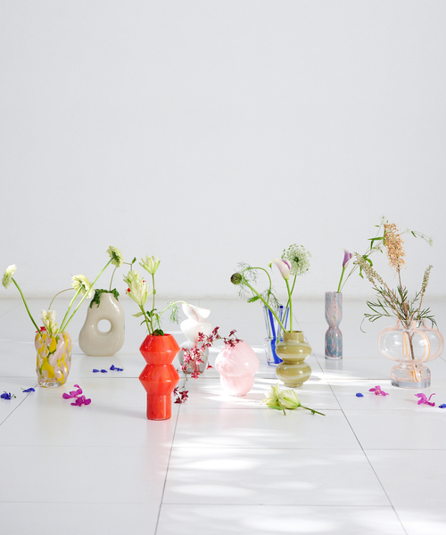 GLASS VASE CALCOLO フラワーベース 花器 花瓶（フラワーベース