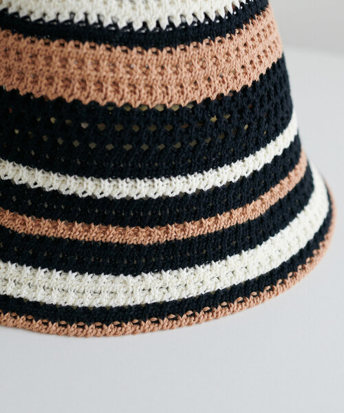 DISCOAT（ディスコート）の「ボーダーサーモハット（ハット・レディース・ベージュ/ブラック・FREE）」の20枚目の写真