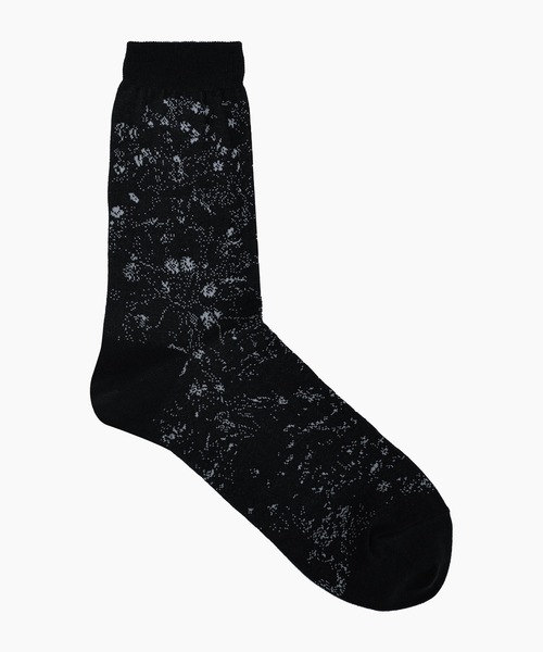LAD MUSICIAN（ラッドミュージシャン）の「SMALL FLOWER SOCKS（ソックス/靴下・メンズ・ダークネイビー/チャコール/ブラック系/ブラック系1・FREE）」の6枚目の写真