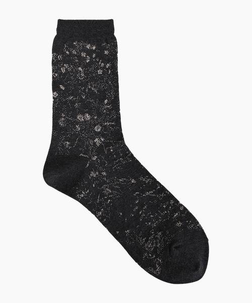 LAD MUSICIAN（ラッドミュージシャン）の「SMALL FLOWER SOCKS（ソックス/靴下・メンズ・ダークネイビー/チャコール/ブラック系/ブラック系1・FREE）」の8枚目の写真