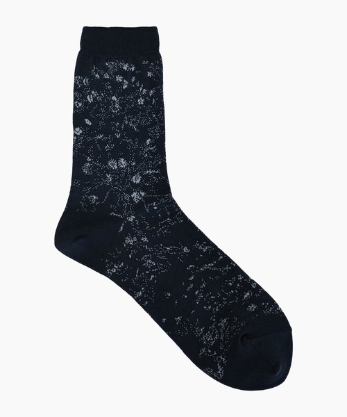 LAD MUSICIAN（ラッドミュージシャン）の「SMALL FLOWER SOCKS（ソックス/靴下・メンズ・ダークネイビー/チャコール/ブラック系/ブラック系1・FREE）」の9枚目の写真
