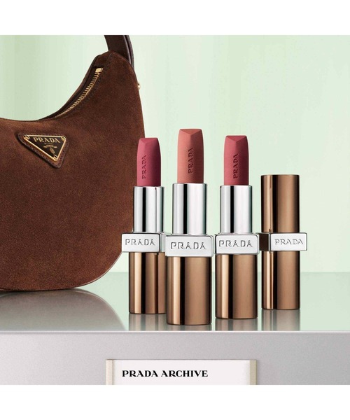 PRADA モノクローム ウェイトレス リップカラー ブラウンシリーズ B107 モノクローム ウェイトレス リップカラー (スムース ナイロン