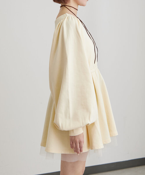 mline（エムライン）の「[mline]ペプラムミニワンピース（ワンピース・レディース・グレー/アイボリー/グリーン系その他・FREE）」の11枚目の写真