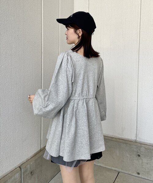 mline（エムライン）の「[mline]ペプラムミニワンピース（ワンピース・レディース・グレー/アイボリー/グリーン系その他・FREE）」の21枚目の写真