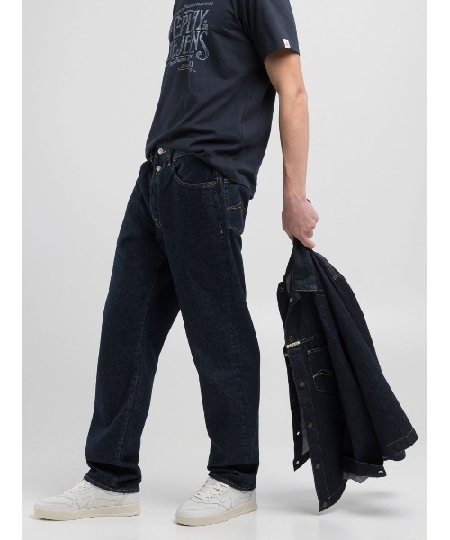 REPLAY（リプレイ）の「9Z1 ECO PLUS コンフォートストレートフィットデニム（デニムパンツ・メンズ・ダークブルー・W28xL32/W29xL32/W30xL32/W31xL32/W32xL32/W33xL32/W34xL32）」の3枚目の写真
