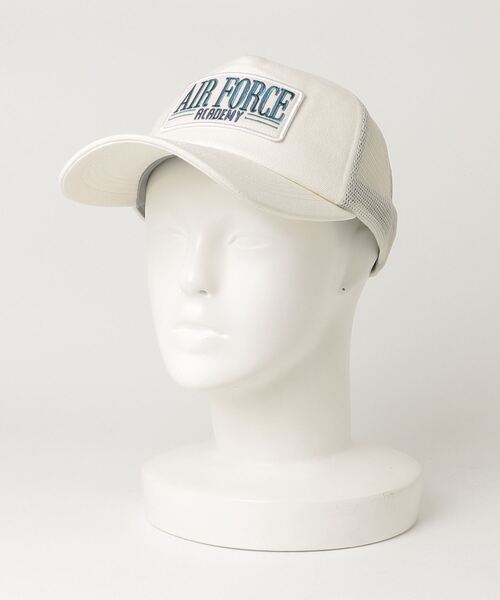 MAISON mou(メゾンムー)の「【AVIREX/アヴィレックス】AX EX AIRFORCE CANVAS MESHCAP キャンバスメッシュキャップ(キャップ・レディース・ブラック/ネイビー/ホワイト・FREE)」の2枚目の写真
