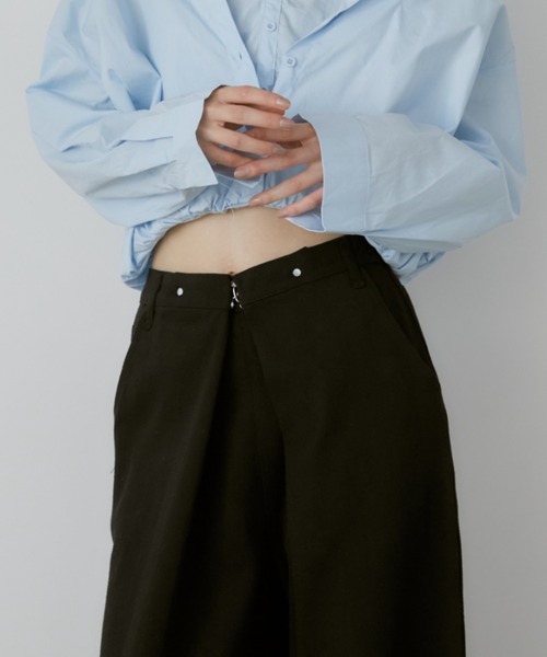 duei（デュイ）の「フロントホックデザインワイドパンツ（その他パンツ・レディース・アイボリー/ブラック・FREE）」の19枚目の写真