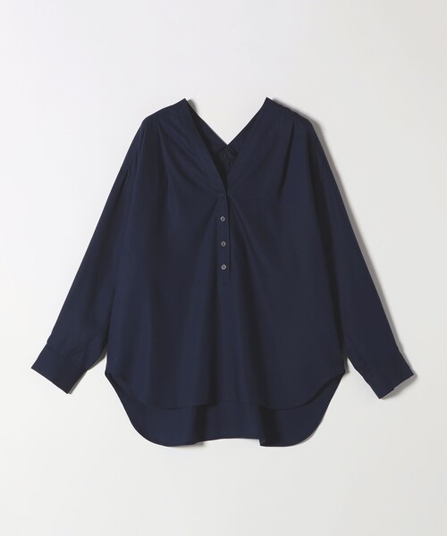 quaranciel:〈手洗い可能〉Vネック バック ギャザー ブラウス quaranciel:〈手洗い可能〉Vネック バック ギャザー ブラウス
