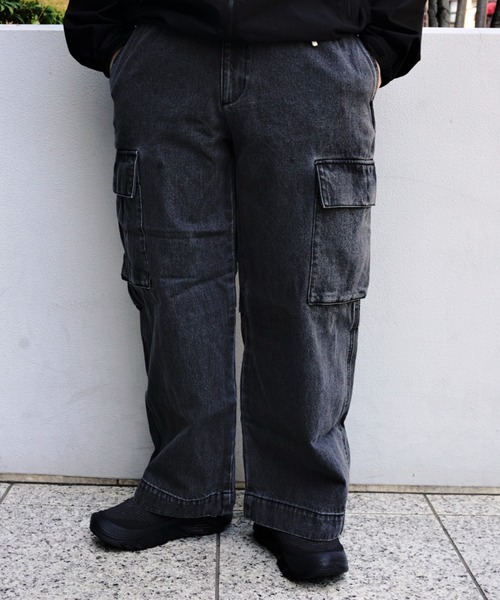 BEAVER（ビーバー）の「B omnivore/ビーオムニボー　DENIM CARGO PANTS（デニムパンツ・メンズ・ブルー/その他4/グレー/ブラック・L/S/M）」の3枚目の写真