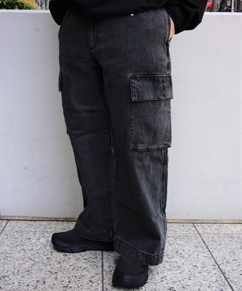 BEAVER（ビーバー）の「B omnivore/ビーオムニボー　DENIM CARGO PANTS（デニムパンツ・メンズ・ブルー/その他4/グレー/ブラック・L/S/M）」の12枚目の写真