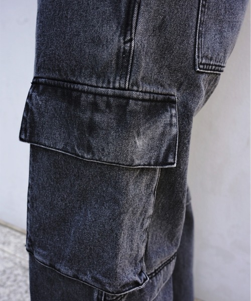 BEAVER（ビーバー）の「B omnivore/ビーオムニボー　DENIM CARGO PANTS（デニムパンツ・メンズ・ブルー/その他4/グレー/ブラック・L/S/M）」の16枚目の写真