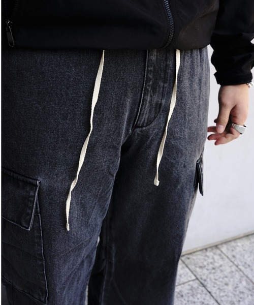 BEAVER（ビーバー）の「B omnivore/ビーオムニボー　DENIM CARGO PANTS（デニムパンツ・メンズ・ブルー/その他4/グレー/ブラック・L/S/M）」の17枚目の写真
