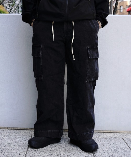 BEAVER（ビーバー）の「B omnivore/ビーオムニボー　DENIM CARGO PANTS（デニムパンツ・メンズ・ブルー/その他4/グレー/ブラック・L/S/M）」の7枚目の写真