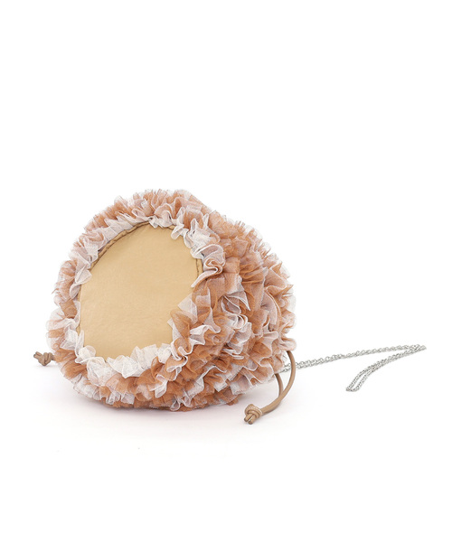 SMIR NASLI（サミールナスリ）の「配色チュール２ＷＡＹドロストショルダーバッグ（ショルダーバッグ・レディース・ネイビー/キャメル/グリーン・FREE）」の9枚目の写真