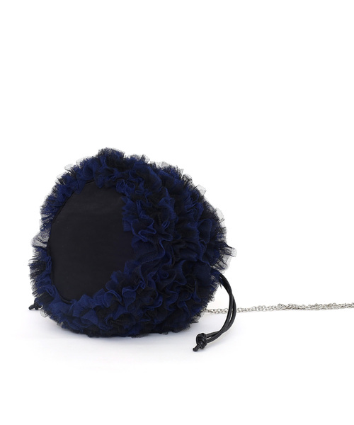 SMIR NASLI（サミールナスリ）の「配色チュール２ＷＡＹドロストショルダーバッグ（ショルダーバッグ・レディース・ネイビー/キャメル/グリーン・FREE）」の15枚目の写真