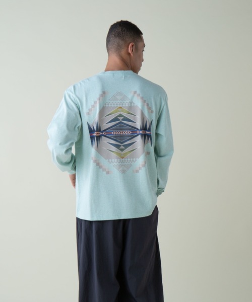 PENDLETON（ペンドルトン）の「バックプリントLS ティ（UNISEX)（Tシャツ/カットソー・メンズ・ピンク/ホワイト系その他2/ブラック系その他2・X-LARGE/LARGE/MEDIUM/SMALL）」の10枚目の写真