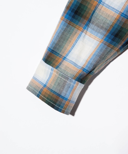 glamb(グラム)の「Short Check Shirt / ショートチェックシャツ(シャツ/ブラウス・メンズ・ブルー/レッド/オレンジ・S/M/L)」の10枚目の写真