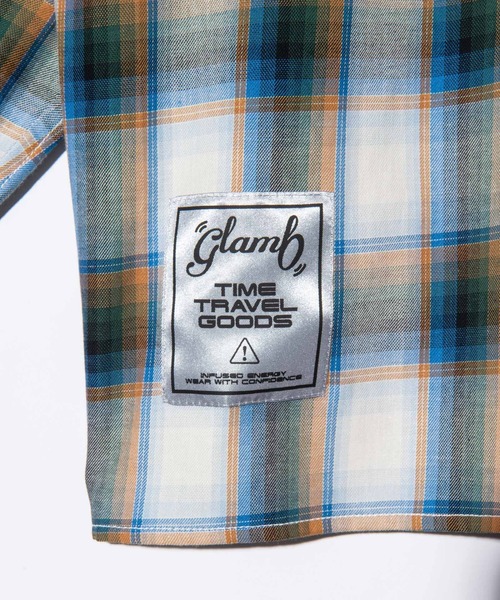 glamb(グラム)の「Short Check Shirt / ショートチェックシャツ(シャツ/ブラウス・メンズ・ブルー/レッド/オレンジ・S/M/L)」の11枚目の写真