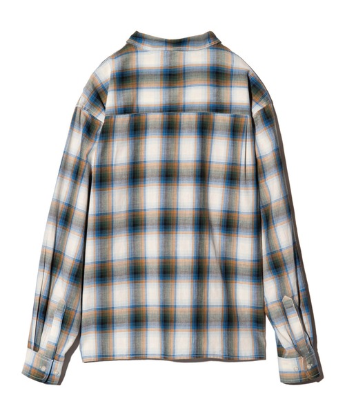 glamb(グラム)の「Short Check Shirt / ショートチェックシャツ(シャツ/ブラウス・メンズ・ブルー/レッド/オレンジ・S/M/L)」の13枚目の写真