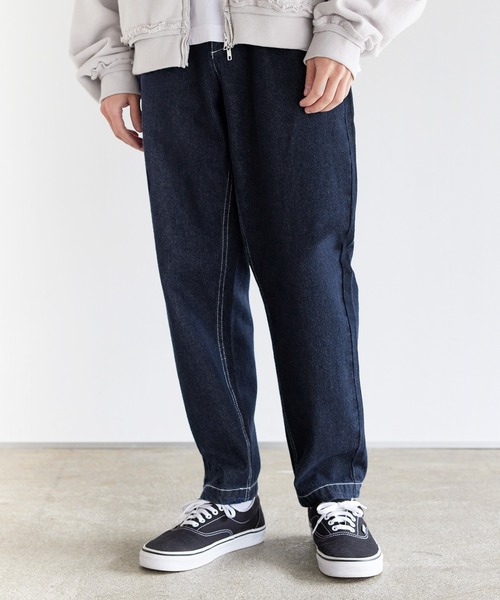 Dickies（ディッキーズ）の「Dickies TCツイルデニムテーパードイージーパンツ（その他パンツ・メンズ・ブラック系/チャコール/ブラック/カーキ/ベージュ/ブルー系・M/LL/L）」の6枚目の写真
