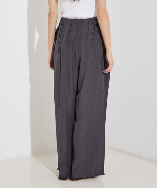 NOMINE(ノミネ)の「【セットアップ着用可】ヴィンテージサテン ドロスト パンツ(その他パンツ・レディース・チャコールグレー/マスタード/ブラウン・M/S)」の7枚目の写真